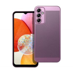 Protector de telefon din plastic (respirabil, model perforat, protectie pentru camera) PURPLE Samsung Galaxy A14 5G (SM-A146), Samsung Galaxy A14 4G (SM-A145)