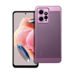 protecțiede plastic pentru telefon (respirabil, model perforat, protecție pentru cameră) LILA Xiaomi Redmi Note 12 4G