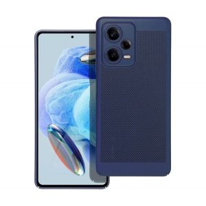 Protector de telefon din plastic (respirabil, model de gauri, protectie pentru camera) ALBASTRU INCHIS Xiaomi Redmi Note 12 Pro Plus