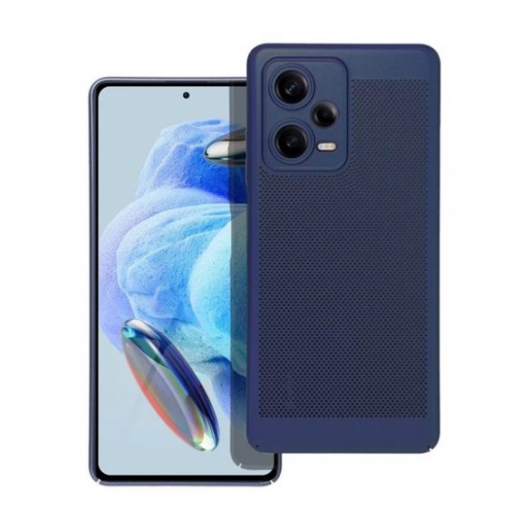 Protectie din plastic pentru telefon (respirabila, model perforat, protectie camera) ALBASTRU INCHIS Xiaomi Redmi Note 12 5G, Xiaomi Poco X5 5G