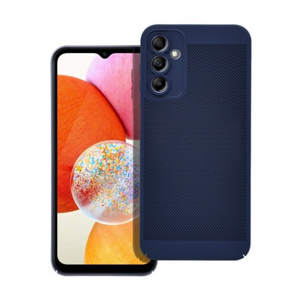 Protecție din plastic pentru telefon (respirabilă, model perforat, protecție pentru cameră) ALBASTRU ÎNCHIS Samsung Galaxy A54 5G (SM-A546)