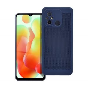 protecțiede plastic pentru telefon (respirabil, model perforat, protecție pentru cameră) CUTTING albastruXiaomi Redmi 12C