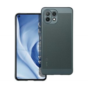 Protector de telefon din plastic (respirabil, model perforat, protectie camera) VERDE ÎNCHIS Xiaomi Mi 11 Lite 4G, Xiaomi Mi 11 Lite 5G, Xiaomi 11 Lite 5G NU