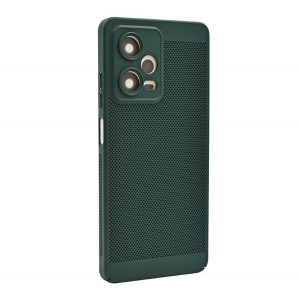 Protectie din plastic pentru telefon (respirabila, model perforat, protectie camera) VERDE INCHIS Xiaomi Redmi Note 12 Pro, Xiaomi Poco X5 Pro 5G