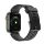 Curea de schimb (dimensiune personalizată, mare, silicon, 3D) NEGRU Apple Watch Series 7 45mm, Apple Watch Series 8 45mm, Apple Watch Series 4 44mm, Apple Watch Series 5 44mm, Apple Watch Series 6 44mm, Apple Watch Series SE 2 44mm, Măr