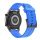 Curea (dimensiune personalizată, silicon, reglabilă, model 3D) BEKETTE albastruSamsung Galaxy Watch 46 mm (SM-R800N), Samsung Galaxy Watch 4 Classic 46 mm (SM-R890)