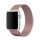 Curea de schimb (dimensiune personalizată, mare, metal, curea Milan, magnetică) ROZ Apple Watch Series 7 45 mm, Apple Watch Series 8 45 mm, Apple Watch Series 9 45 mm