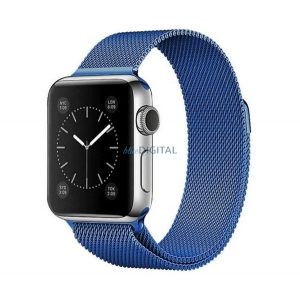 Curea de schimb (dimensiune personalizată, mare, metal, curea Milan, magnetică) ALBASTRU ÎNCHIS Apple Watch Series 4 44mm, Apple Watch Series 5 44mm, Apple Watch Series 6 44mm, Apple Watch Series SE 2 44mm, Apple Watch Series SE 44mm, Apple Watch Se