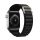 Curea de schimb (dimensiune personalizată, mare, nailon) NEGRU Apple Watch Ultra 49 mm, Apple Watch Series 7 45 mm, Apple Watch Series 8 45 mm, Apple Watch Series 5 44 mm, Apple Watch Series SE 44 mm, Apple Watch Series SE 2 44 mm, Apple W