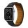 Curea de schimb (dimensiune personalizată, mare, silicon, efect piele, 3D, magnetică) NEGRU Apple Watch Series 7 45mm, Apple Watch Series 8 45mm, Apple Watch Series 9 45mm