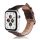 Curea de schimb (dimensiune personalizată, mare, silicon, efect piele) MARO ÎNCHIS Apple Watch Series 1 42mm, Apple Watch Series 2 42mm, Apple Watch Series 3 42mm, Apple Watch Series 4 44mm, Apple Watch Series 5 44mm, Apple Watch Series 6 44mm , App