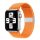 Curea de schimb (dimensiune personalizată, mare, textil) PORTOCALIU Apple Watch Ultra 49 mm, Apple Watch Series 7 45 mm, Apple Watch Series 8 45 mm, Apple Watch Series 4 44 mm, Apple Watch Series 5 44 mm, Apple Watch Series 6 44 mm, Apple Watch