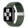 Curea de schimb (dimensiune personalizată, mare, textil) VERDE ÎNCHIS Apple Watch Ultra 49 mm, Apple Watch Series 4 44 mm, Apple Watch Series 5 44 mm, Apple Watch Series 6 44 mm, Apple Watch Series SE 2 44 mm, Apple Watch Series SE 44 mm, Apple W