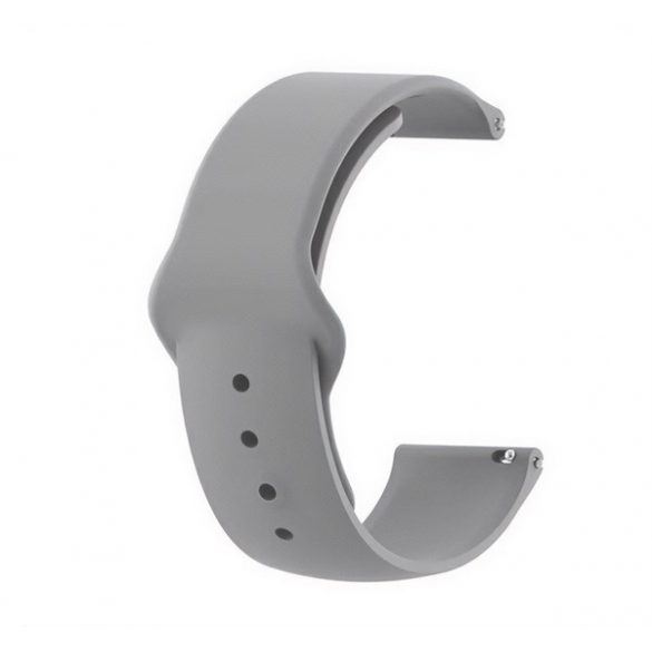 Curea (universală, 22 mm, silicon, reglabilă) GREY Garmin Forerunner 220, Garmin Forerunner 225, Garmin Forerunner 630, Samsung Galaxy Gear 2 Neo (SM-R381), Sony Ericsson MBW-150, Garmin