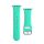 Curea de schimb (dimensiune personalizată, mică, din silicon, cataramă metalică) VERDE MENTA Apple Watch Series 8 41mm, Apple Watch Series 7 41mm, Apple Watch Series 4 40mm, Apple Watch Series 5 40mm, Apple Watch Series 6 40mm, Apple Watch Series SE