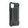 Protector de telefon din plastic Defender (rezistenta la impact mediu, colt cu perna de aer, interior din silicon, efect metalic) NEGRU Apple iPhone 15