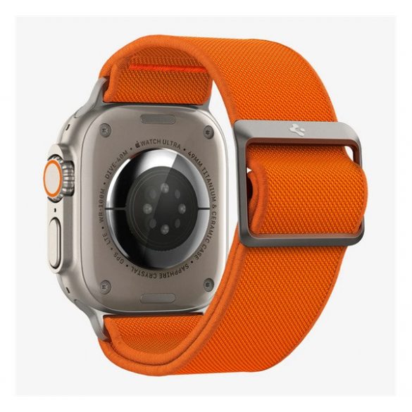 Curea de rezervă SPIGEN LITE FIT (dimensiune personalizată, mare, textil) ORANGE Apple Watch Series 1 42mm, Apple Watch Series 2 42mm, Apple Watch Series 3 42mm, Apple Watch Series 4 44mm, Apple Watch Series 5 44mm, Apple Watch Series 6 44mm, Apple 