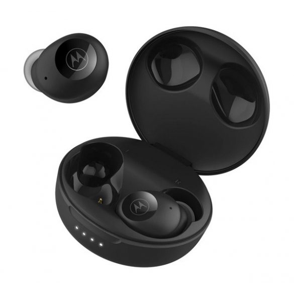 Căști bluetooth MOTOROLA BUDS 250 STEREO (v5.0, TWS, microfon, IPX5 impermeabil + carcasă de încărcare) NEGRU