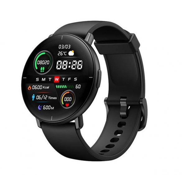 Ceas inteligent MIBRO WATCH LITE (curea din silicon, monitor de activitate, monitor de ritm cardiac, IPX68, rezistent la apa) NEGRU