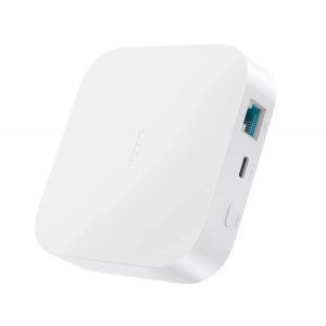 XIAOMI MI SMART HOME HUB 2 centru de acasă inteligent (priză Ethernet/Type-C, telecomandă, Zigbee/Wifi) ALB