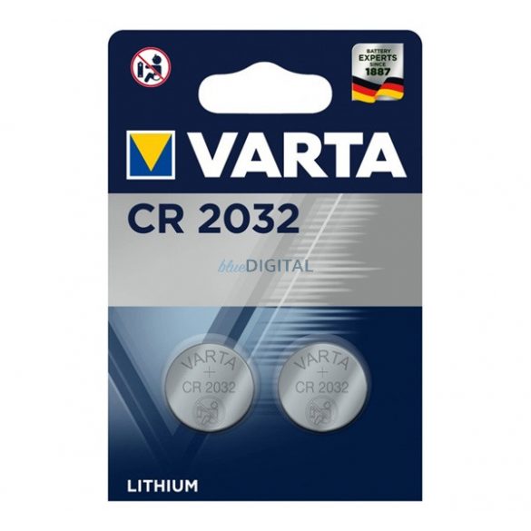 Celulă buton VARTA (CR2032, 3V, litiu) 2 buc/pachet