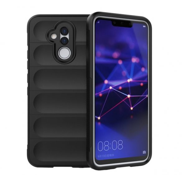 Protectie din silicon pentru telefon (rezistenta la socuri, protectie camera, 3D) NEGRU Huawei Mate 20 Lite