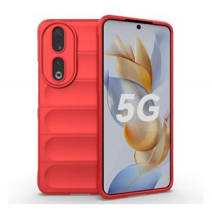 Protecție siliconică pentru telefon (rezistență medie la impact, protecție cameră foto, model 3D) PIROS Honor 90 5G