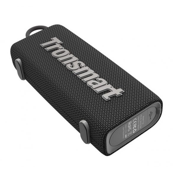 difuzor portabil bluetooth TRONSMART TRIP (v5.3, 10W, conector tip C, impermeabil IPX7) NEGRU