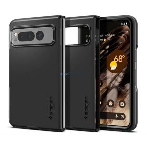 Protector de telefon din plastic SPIGEN THIN FIT (mat, ultrasubțire, protecție pentru cameră) NEGRU Google Pixel Fold