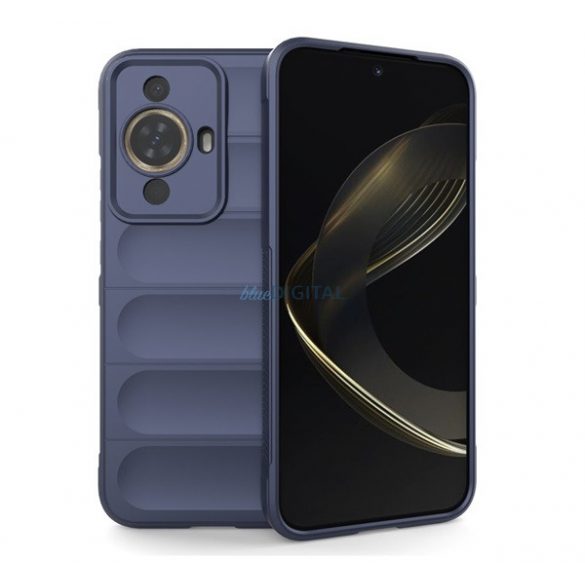 Protectie din silicon pentru telefon (rezistenta la impact mediu, protectie camera, model 3D) ALBASTRU INCHIS Huawei Nova 11