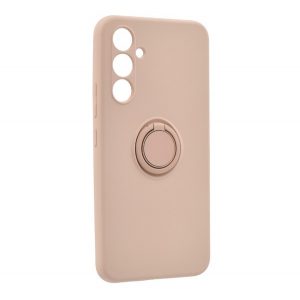 Protector de telefon din silicon (inel suport telefon, interior din microfibră de pluș, placă metalică încorporată, protecție pentru cameră) ROZ Samsung Galaxy A34 5G (SM-A346)