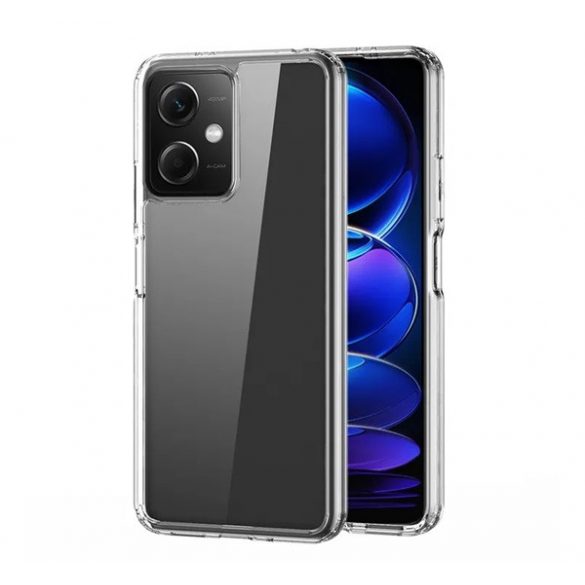 Protector de telefon din plastic DUX DUCIS CLIN (rezistenta medie la impact, cadru din silicon, colt cu perna de aer) TRANSPARENT Xiaomi Redmi Note 12 5G