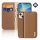 Husa DUX DUCIS HIVO in picioare, piele naturala (FLIP, deschidere laterala, functie suport de masa, suport card bancar, protectie RFID) MARO Apple iPhone 15 Plus