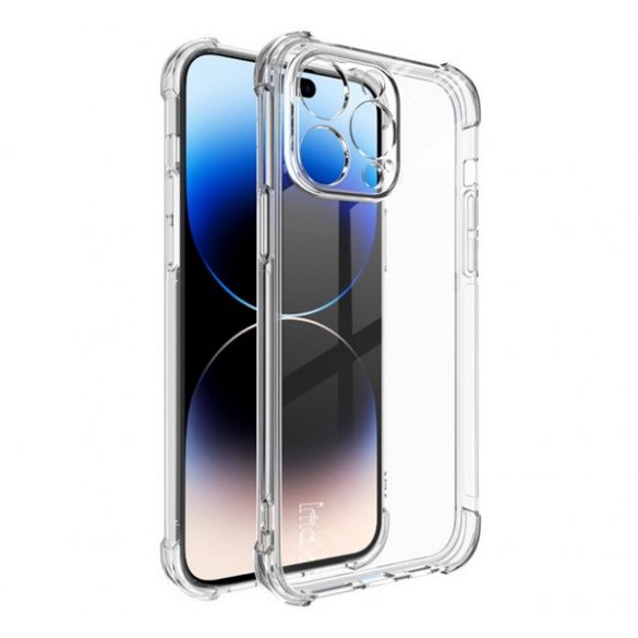 Protector de telefon din silicon IMAK (rezistență medie la impact, colț cu pernă de aer) TRANSPARENT Apple iPhone 15 Pro Max