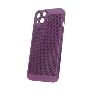 Protectie din plastic pentru telefon (respirabila, model perforat, protectie camera) PURPLE Apple iPhone 15 Plus