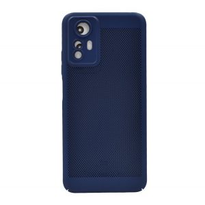 Protector din plastic pentru telefon (respirabil, model de gauri, protectie pentru camera) ALBASTRU INCHIS Xiaomi Redmi Note 12S