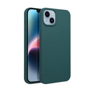 Protector de telefon din silicon (mat) VERDE ÎNCHIS Apple iPhone 15 Plus