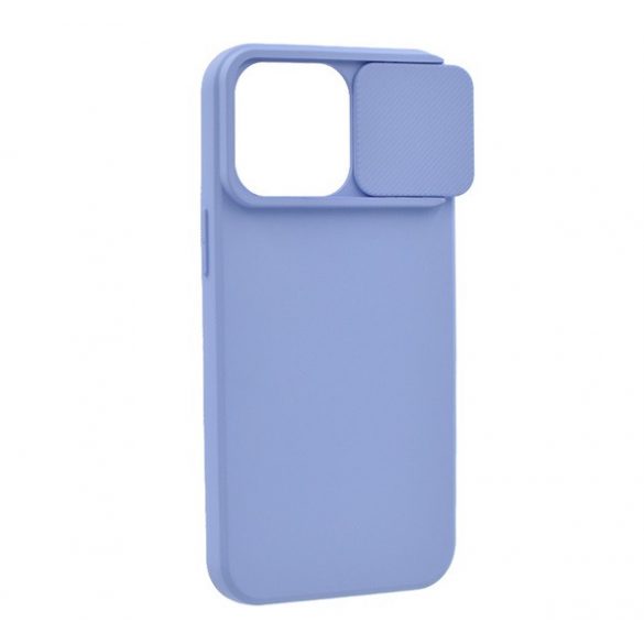 Protector de telefon din silicon (mat, interior din microfibră de pluș, protecție pentru cameră) PURPLE Apple iPhone 15 Pro Max