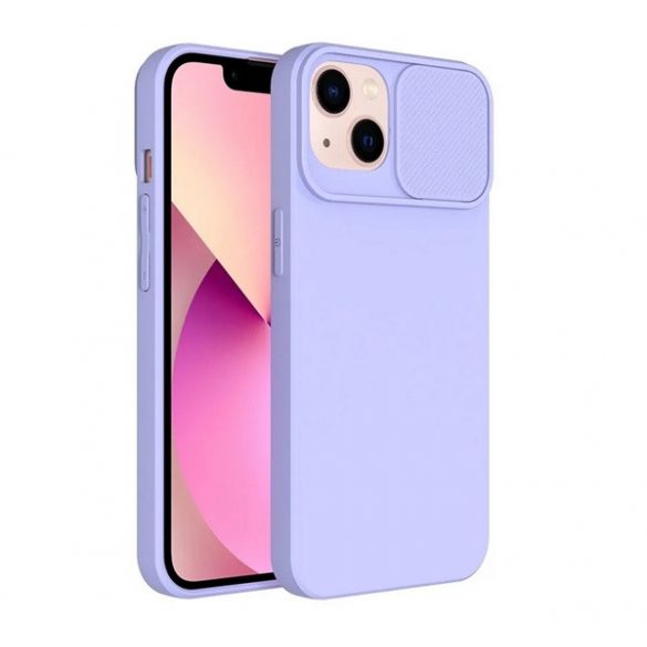 Protector de telefon din silicon (mat, interior din microfibră de pluș, protecție pentru cameră) PURPLE Apple iPhone 15 Plus