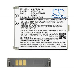 Baterie CAMERON SINO Li-Ion (3,7V/700mAh, compatibil Panasonic CGA-LB102) NEGRU Panasonic KX-TU301 Senior