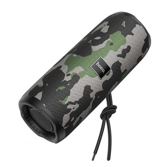 Difuzor portabil bluetooth HOCO HC16 (v5.3, 1200mAh, cititor de carduri, iesire AUX, 5W, model teren) TERRAIN PATTERN VERDE