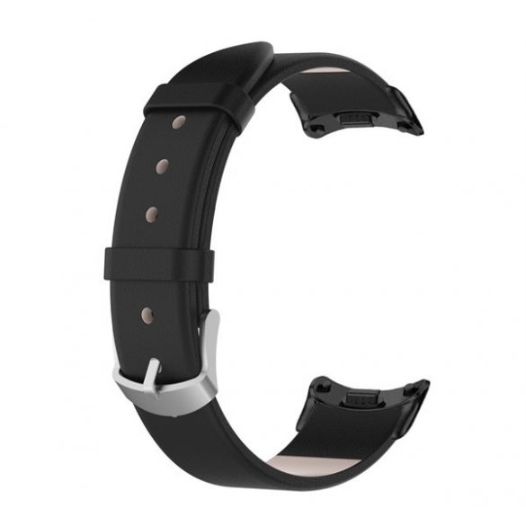 Curea de schimb (dimensiune personalizata, plastic, efect piele) NEGRA Xiaomi Band 8