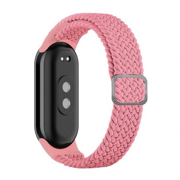 Curea de schimb (dimensiune personalizată, textil, model țesut) ROZ Xiaomi Band 8