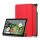 Carcasa in picioare, efect piele (FLIP, deschidere laterala, TRIFOLD, suport de masa) RED Google Pixel Tablet