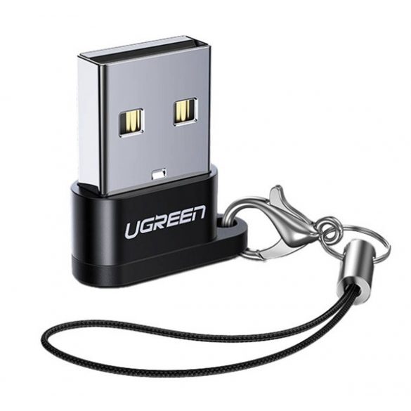 Adaptor UGREEN (USB - mufa de tip C, OTG, transfer de date și încărcare) NEGRU