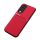 Protectie din plastic pentru telefon (cadru din silicon, rezistenta medie la impact, placa metalica incorporata, spate cu efect piele, model in dungi) RED Honor 90 5G