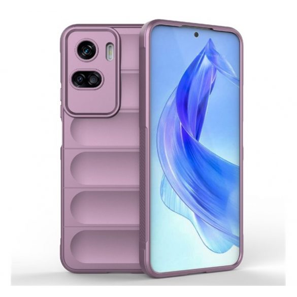 Protectie din silicon pentru telefon (rezistenta la impact mediu, protectie camera, model 3D) PURPLE Honor 90 Lite 5G