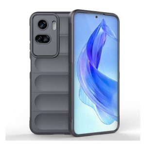 Protectie din silicon pentru telefon (rezistenta medie la impact, protectie camera, model 3D) DARK GREY Honor 90 Lite 5G