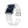 Curea de schimb (dimensiune personalizată, mică, din silicon) CLEAR Apple Watch Series 1 38mm, Apple Watch Series 2 38mm, Apple Watch Series 3 38mm, Apple Watch Series 4 40mm, Apple Watch Series 5 40mm, Apple Watch Series 6 40mm, Apple Watch