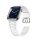 Curea de schimb (dimensiune personalizată, mică, din silicon) ALB Apple Watch Series 1 38mm, Apple Watch Series 2 38mm, Apple Watch Series 3 38mm, Apple Watch Series 6 40mm, Apple Watch Series SE 2 40mm, Apple Watch Series SE 40mm, Appl